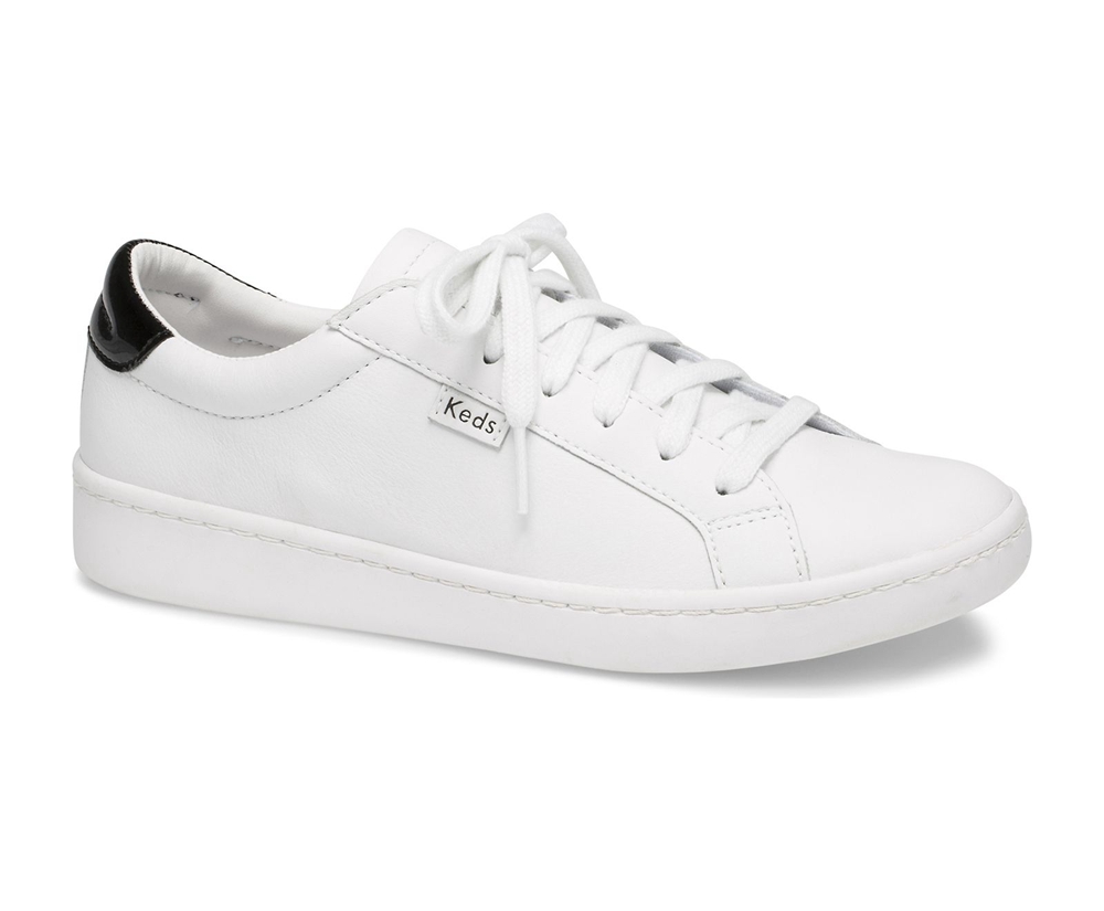 Keds Womens Sneakers White - Ace Leather - 035VOUBCY